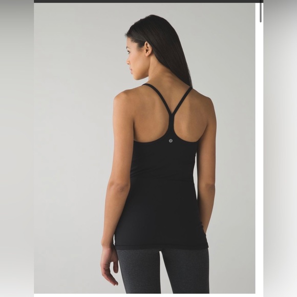 Lululemon Power Y Tank Black Size 6 - Picture 1 of 8